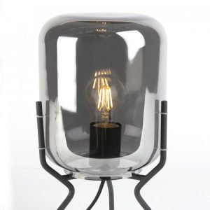 Tafellamp-Bliss-zwart-met-smoke-glas