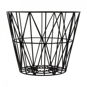 Ferm Living wire basket zwart