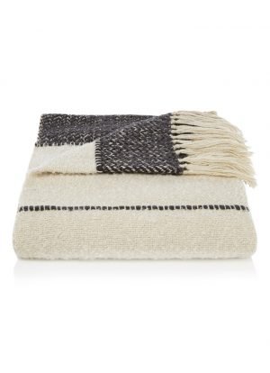 Malagoon - Berber plaid in wolblend, gebroken wit