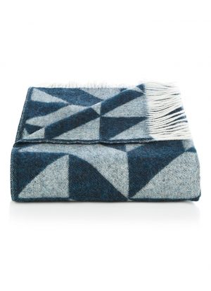 Silkeborg - Twist a Twill plaid van merinowol, petrol