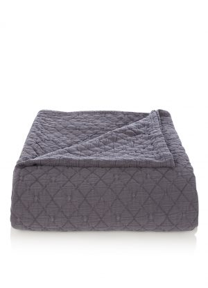 De Bijenkorf home bedsprei ruitmotief