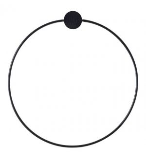 Ferm Living - Handdoekring, zwart metaal