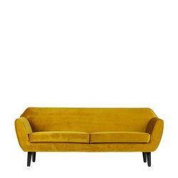 WOOOD - 2-zitsbank Rocco, geel velours