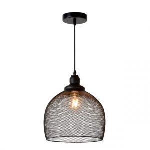 lucide mesh hanglamp zwart