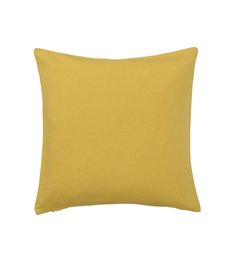 Kussenhoes met fijngeweven patroon, olijfgeel
