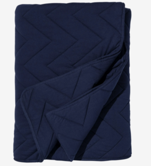 HEMA bedsprei van katoen donkerblauw