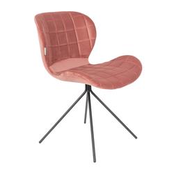Zuiver - OMG eetkamerstoel, roze velvet