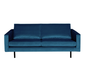 bepurehome-2,5zits bank rodeo blauw fluweel