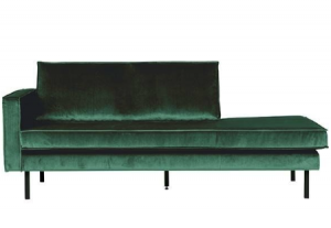 bepurehome rodeo daybed chaise longue velvet green