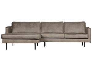 bepurehome rodeo bank chaise longue lichtgrijs
