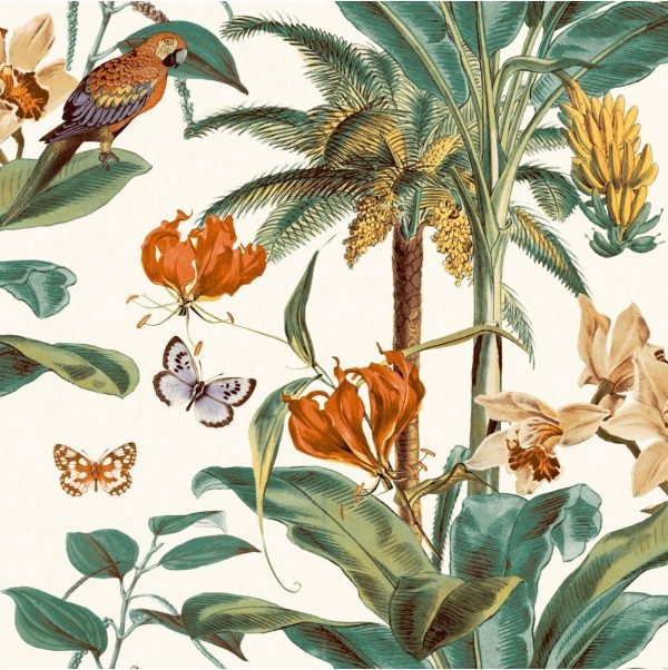 dutch wallcoverings jungle fever tropical palm behang