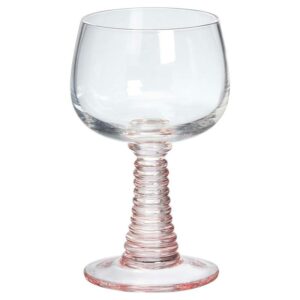 wijnglas ribbel roze kwantum