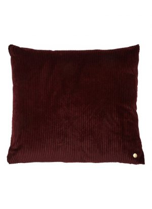 ferm living corduroy sierkussen aubergine