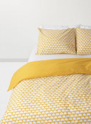 hema-dekbedovertrek-okergeel-softcotton