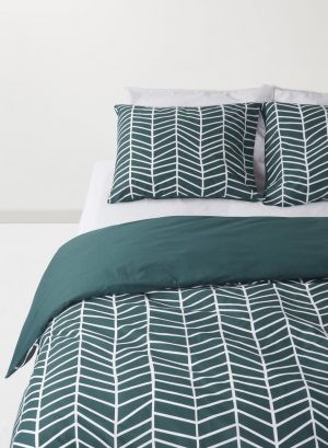 hema dekbedovertrek soft cotton petrol