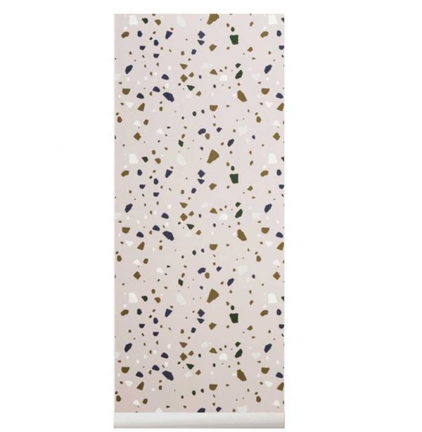 ferm-living-terrazzo-behang-roze