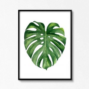 instant download monstera print