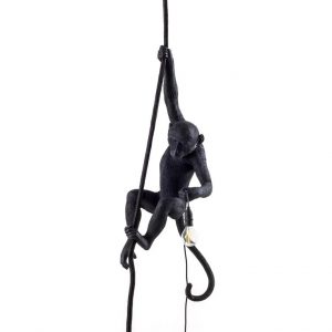 Seletti - Money outdoor lampresin aan touw, zwart