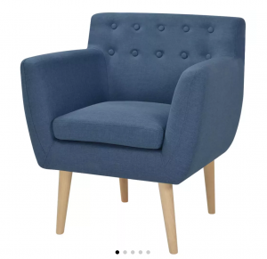 vidaxl fauteuil blauw