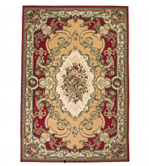 vloerkleed oriental perzisch ontwerp vidaxl rood beige