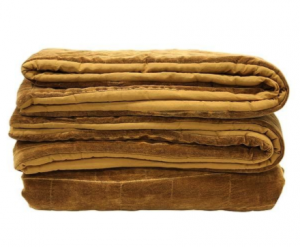hkliving bedsprei velvet oker
