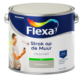 flexa muurverf saliegroen