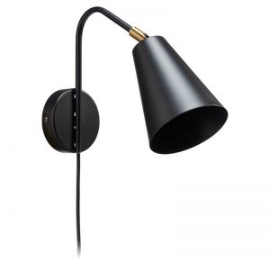 wandlamp eivas zwart goud kwantum