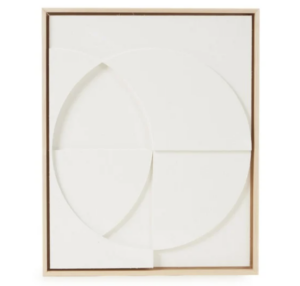 hkliving framed wandpaneel met relief