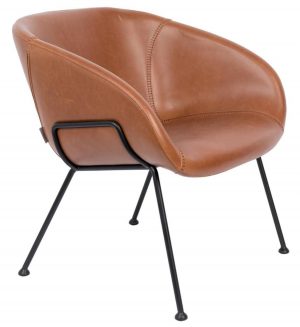 zuiver fauteuil feston cognac