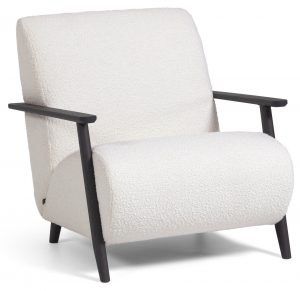 fauteuil-meghan-wit-bruin-teddy-stof-kave-home