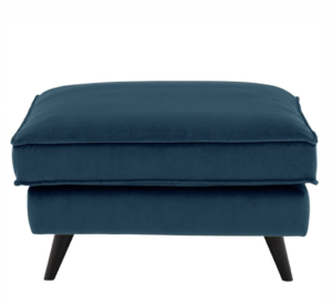 goossens hocker suite blauw velours