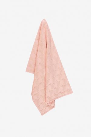 Sissy-Boy Roze keukenhanddoek met vogel reliëf