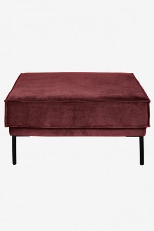 Sissy-Boy The Duchess velvet hocker rood