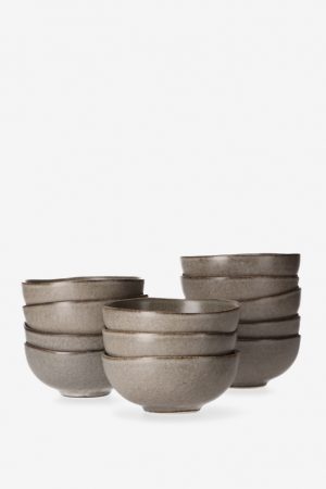 Sissy-Boy Grijze stoneware kom klein foresta