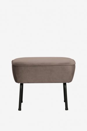 BePureHome BePureHome Vogue hocker fluweel beige