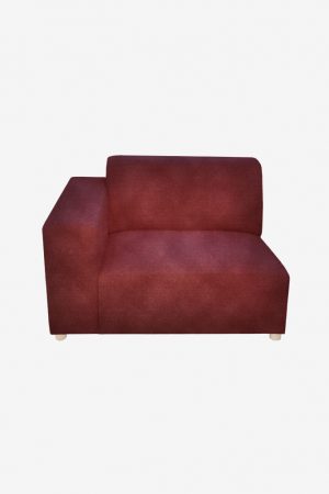 Sissy-Boy Earl velvet 1.5-zits bank arm links winered