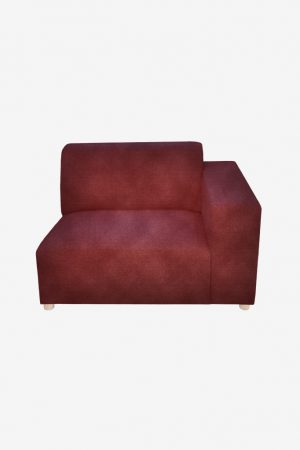 Sissy-Boy Earl velvet 1.5-zits bank arm rechts winered