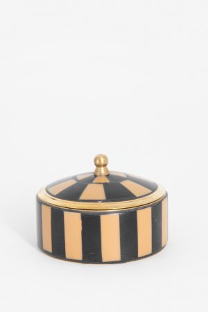 Doing goods Goudkleurig met zwart gestreept doosje