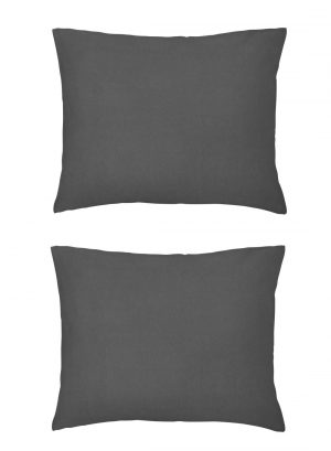 HEMA Kussenslopen - Jersey Katoen Donkergrijs (donkergrijs)