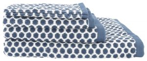 HEMA Handdoek - Zware Kwaliteit - Gestipt Denim (denim)