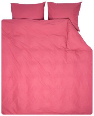 HEMA Dekbedovertrek - 140 X 200/220 - Zacht Katoen - Roze (roze)