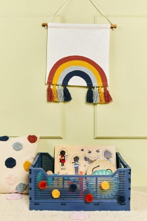 HEMA Klapkrat Letterbord Recycled 30x40x17 Blauw