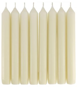 HEMA Dinerkaarsen Ø2x17 Ivoor - 8 Stuks (wit)