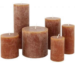 HEMA Rustieke Kaars Lichtbruin (lichtbruin)