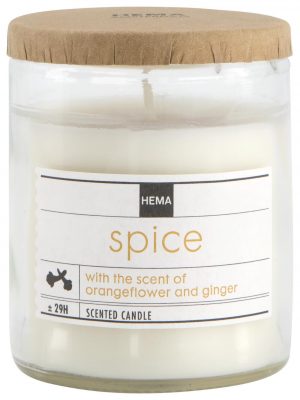 HEMA Geurkaars In Glas Ø6.5 Spice (wit)