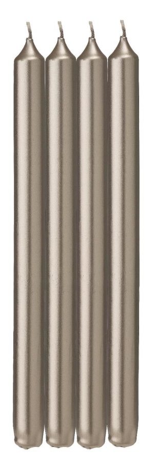 HEMA Lange Huishoudkaarsen Ø2.2x29 Champagne - 4 Stuks (champagne)