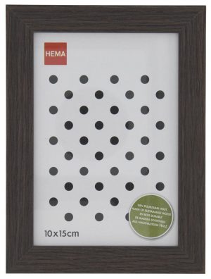 HEMA Fotolijst Hout 10x15 Donkerbruin