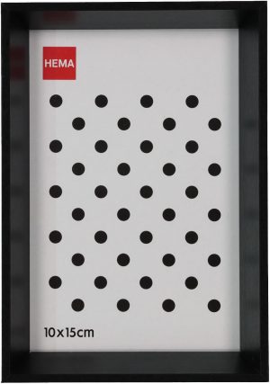 HEMA Fotolijst Hout 10x15 Facetrand Zwart