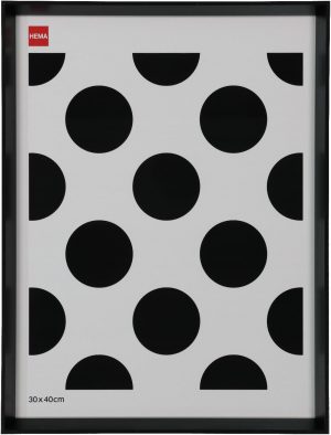 HEMA Fotolijst Hout 30x40 Facetrand Zwart