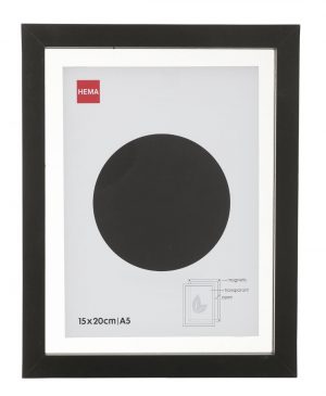 HEMA Fotolijst Hout 15x20 Magnetisch Zwart